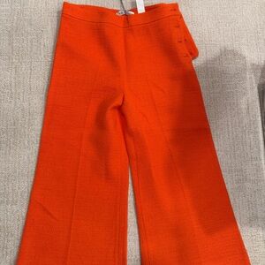 Zara women Vibrant Orange Dress Pants - Straight Leg